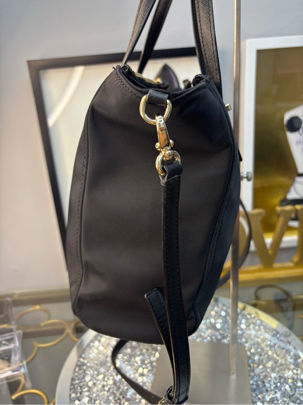 Kate Spade Blake Avenue Loden Nylon Crossbody Satchel EUC - Picture 7 of 16
